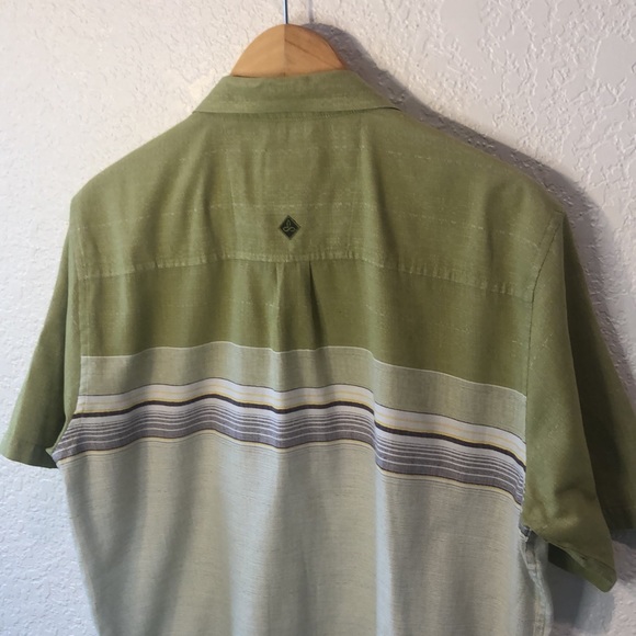 prAna Camino mens Button Down Shirt green - Picture 11 of 12